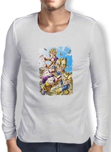 T-Shirt homme manche longue Goku Family