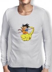 T-Shirt homme manche longue Goku Kid on Cloud GT