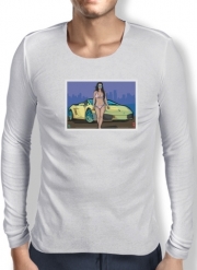 T-Shirt homme manche longue GTA collection: Bikini Girl Florida Beach