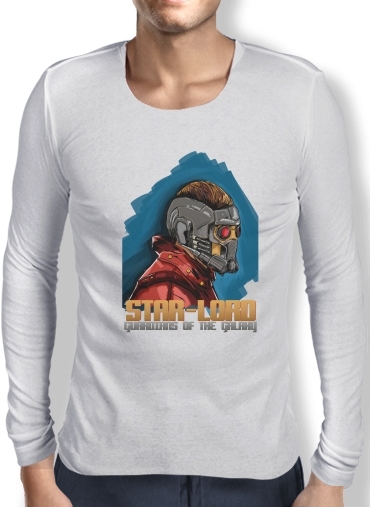 T-Shirt homme manche longue Gardiens de la galaxie: Star-Lord