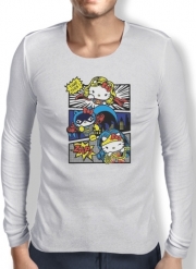 T-Shirt homme manche longue Hello Kitty X Heroes