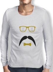 T-Shirt homme manche longue Hipster Face 2