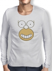 T-Shirt homme manche longue Homer Face
