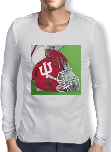 T-Shirt homme manche longue Indiana College Football