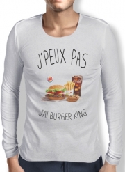 T-Shirt homme manche longue Je peux pas j'ai Burger King