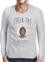 T-Shirt homme manche longue Je peux pas jai Cloclo Claude Francois