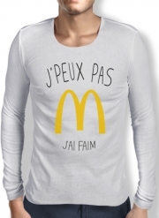 T-Shirt homme manche longue Je peux pas jai faim McDonalds