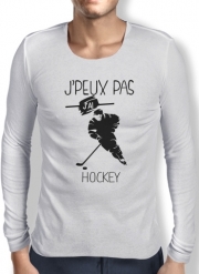 T-Shirt homme manche longue Je peux pas j'ai hockey sur glace
