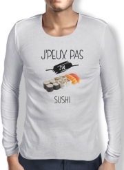 T-Shirt homme manche longue Je peux pas j'ai sushi
