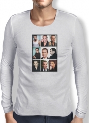 T-Shirt homme manche longue Jean Dujardin collage