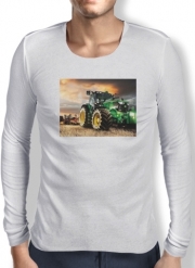 T-Shirt homme manche longue John Deer Tracteur vert