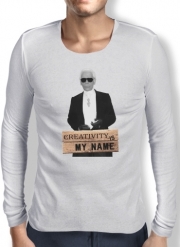 T-Shirt homme manche longue Karl Lagerfeld Creativity is my name