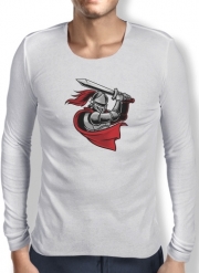T-Shirt homme manche longue Knight with red cap