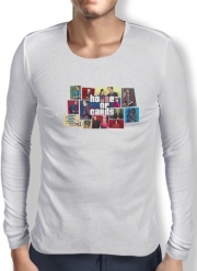 T-Shirt homme manche longue Mashup GTA and House of Cards