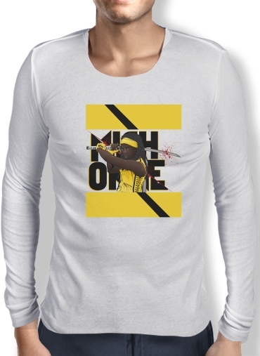 T-Shirt homme manche longue Michonne - The Walking Dead mashup Kill Bill