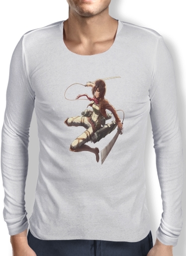 T-Shirt homme manche longue Mikasa Titan