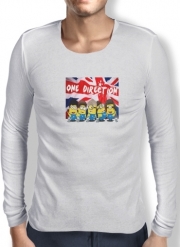 T-Shirt homme manche longue Minions mashup One Direction 1D