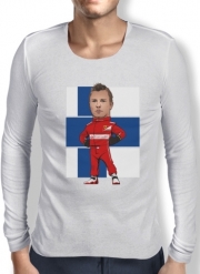 T-Shirt homme manche longue MiniRacers: Kimi Raikkonen - Ferrari Team F1