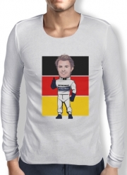T-Shirt homme manche longue MiniRacers: Nico Rosberg - Mercedes Formula One Team