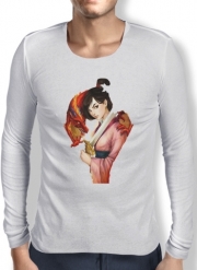 T-Shirt homme manche longue Mulan Warrior Princess