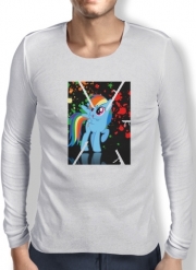 T-Shirt homme manche longue My little pony Rainbow Dash