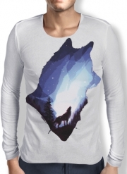 T-Shirt homme manche longue Mystic wolf