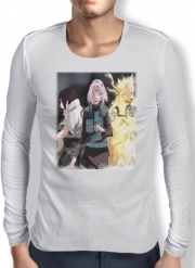 T-Shirt homme manche longue Naruto Sakura Sasuke Team7