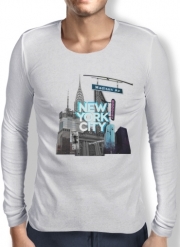 T-Shirt homme manche longue New York City II [blue]