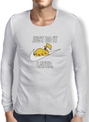 T-Shirt homme manche longue Nike Parody Just Do it Later X Pikachu