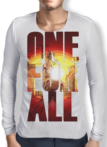 T-Shirt homme manche longue One for all sunset