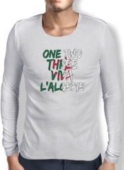 T-Shirt homme manche longue One Two Three Viva lalgerie Slogan Hooligans