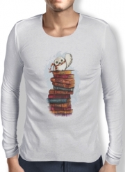 T-Shirt homme manche longue Owl and Books