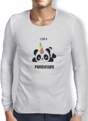 T-Shirt homme manche longue Panda x Licorne Means Pandicorn