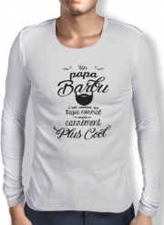 T-Shirt homme manche longue Papa Barbu comme un papa normal mais plus cool