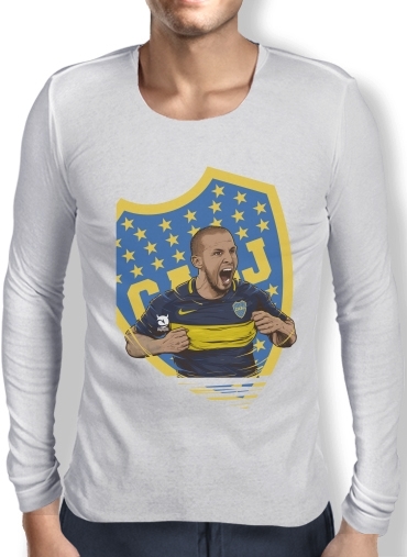 T-Shirt homme manche longue Pipa Boca Benedetto Juniors 