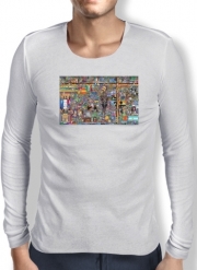 T-Shirt homme manche longue Pixel War Reddit