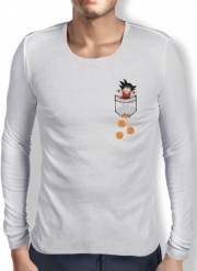 T-Shirt homme manche longue Pocket Collection: Goku Dragon Balls