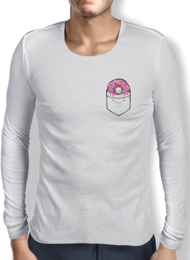 T-Shirt homme manche longue Pocket Collection: Donut Springfield