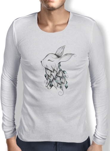 T-Shirt homme manche longue Poetic Rabbit 