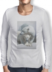 T-Shirt homme manche longue Polar bear family