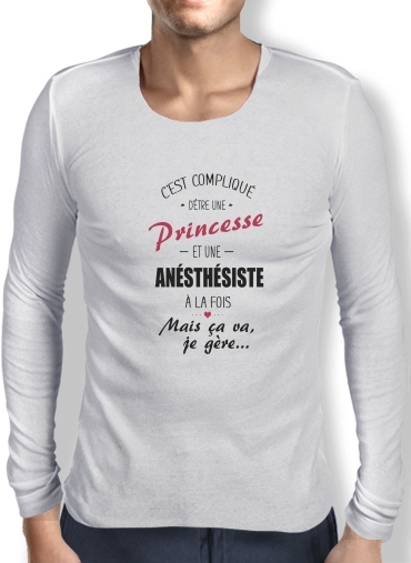 T-Shirt homme manche longue Princesse et anesthésiste