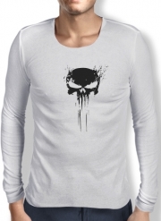 T-Shirt homme manche longue Punisher Skull