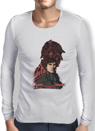 T-Shirt homme manche longue Sherlock Holmes