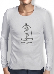 T-Shirt homme manche longue Tampon Mariage inspiration Belle Rose