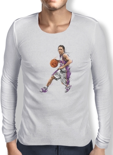 T-Shirt homme manche longue Steve Nash Basketball