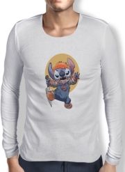 T-Shirt homme manche longue Stitch X Chucky Halloween