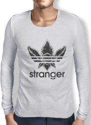 T-Shirt homme manche longue Stranger Things Demogorgon Monstre Parodie Adidas Logo Serie TV