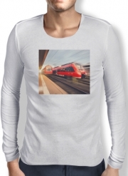 T-Shirt homme manche longue Train rouge a grande vitesse