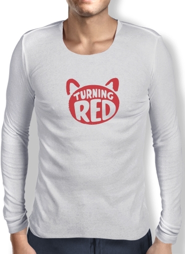 T-Shirt homme manche longue Alerte rouge panda roux
