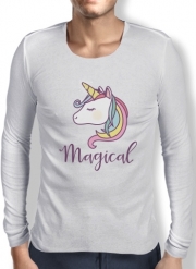 T-Shirt homme manche longue Licorne magique
